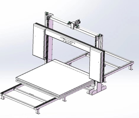 Cortador vertical de la cuchilla del CNC Vibrition para la espuma flexible reencuadernada 4kw 380V 50HZ