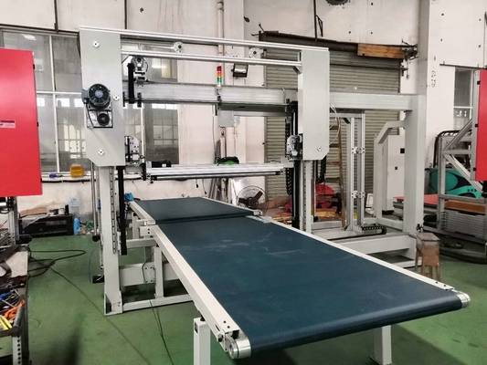 Máquina de corte de espuma de doble cuchilla oscilante CNC para la industria de corte de esponjas flexibles