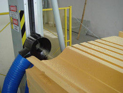 cortador horizontal de la espuma del alambre abrasivo de alta velocidad 6kw para el PVC/la PU