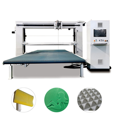 Fácil de operar DTC-SD2012 Máquina de corte de contorno de espuma oscilante de doble hoja para esponja de espuma PU