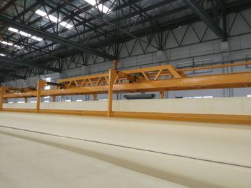 Cadena de producción continua horizontal de máquina de la espuma unidad larga del bloque de espuma de la abrazadera