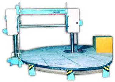 Cortador horizontal de la cuchilla de la esponja del círculo con la máquina del corte por bloques de la esponja del sistema de conversión de frecuencia