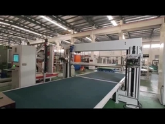 Máquina automática de corte CNC de esponja de espuma de PU con doble hoja horizontal y vertical