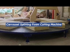 Máquina de corte de esponja circular horizontal para PU flexible, máquina de corte de espuma cuadrada