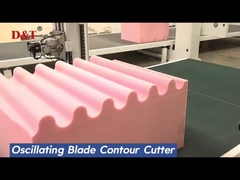 Máquina automática de corte de esponja CNC con cuchilla oscilante para esponja de látex